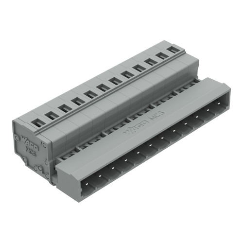 1-conductor male connector, CAGE CLAMP&reg;, 2.5 mm&sup2;, gray