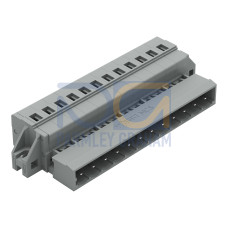 1-conductor male connector, CAGE CLAMP&reg;, 2.5 mm&sup2;, gray