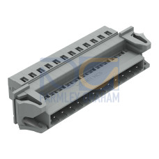 1-conductor male connector, CAGE CLAMP&reg;, 2.5 mm&sup2;, gray