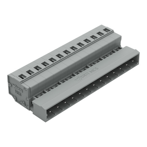 1-conductor male connector, CAGE CLAMP&reg;, 2.5 mm&sup2;, gray