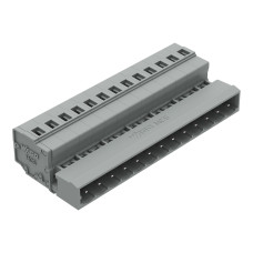 1-conductor male connector, CAGE CLAMP&reg;, 2.5 mm&sup2;, gray