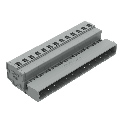 1-conductor male connector, CAGE CLAMP&reg;, 2.5 mm&sup2;, gray