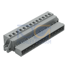 1-conductor male connector, CAGE CLAMP&reg;, 2.5 mm&sup2;, gray