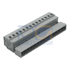 1-conductor male connector, CAGE CLAMP&reg;, 2.5 mm&sup2;, gray