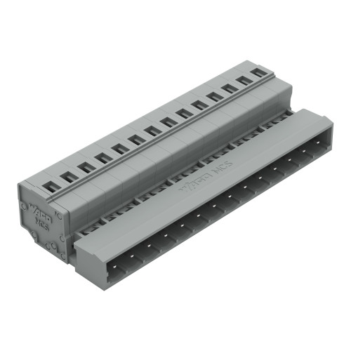 1-conductor male connector, CAGE CLAMP&reg;, 2.5 mm&sup2;, gray