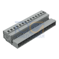 1-conductor male connector, CAGE CLAMP&reg;, 2.5 mm&sup2;, gray