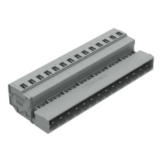 1-conductor male connector, CAGE CLAMP&reg;, 2.5 mm&sup2;, gray