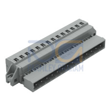 1-conductor male connector, CAGE CLAMP&reg;, 2.5 mm&sup2;, gray