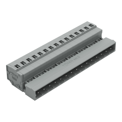 1-conductor male connector, CAGE CLAMP&reg;, 2.5 mm&sup2;, gray