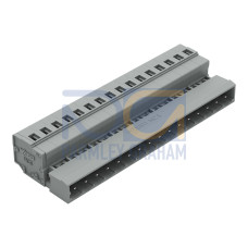 1-conductor male connector, CAGE CLAMP&reg;, 2.5 mm&sup2;, gray