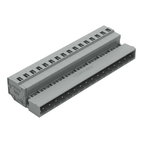 1-conductor male connector, CAGE CLAMP&reg;, 2.5 mm&sup2;, gray