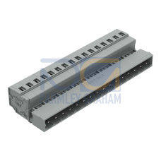 1-conductor male connector, CAGE CLAMP&reg;, 2.5 mm&sup2;, gray