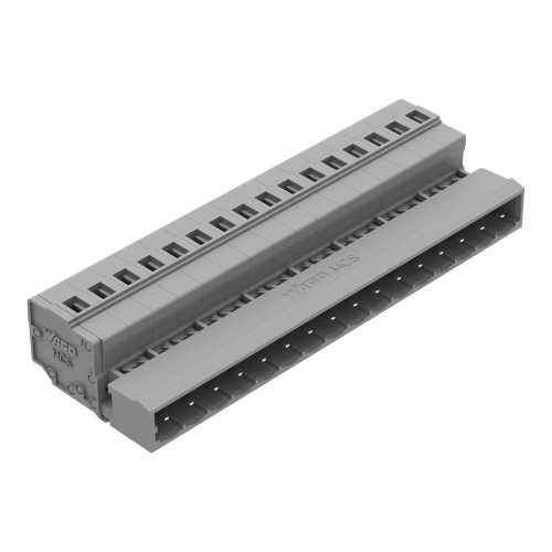 1-conductor male connector, CAGE CLAMP&reg;, 2.5 mm&sup2;, gray