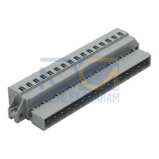1-conductor male connector, CAGE CLAMP&reg;, 2.5 mm&sup2;, gray