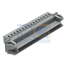 1-conductor male connector, CAGE CLAMP&reg;, 2.5 mm&sup2;, gray