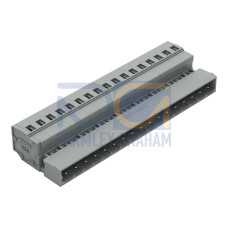 1-conductor male connector, CAGE CLAMP&reg;, 2.5 mm&sup2;, gray