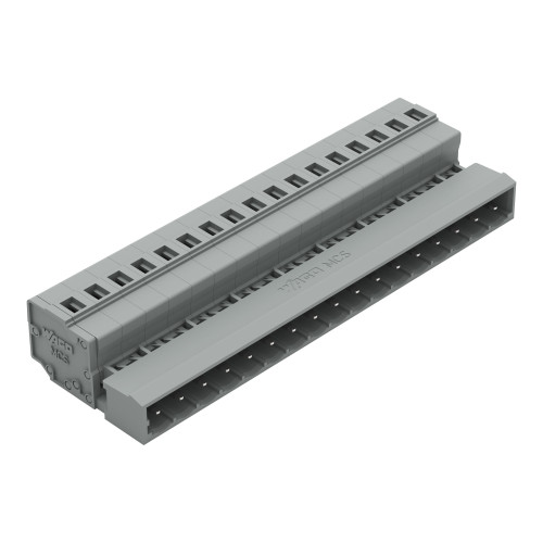 1-conductor male connector, CAGE CLAMP&reg;, 2.5 mm&sup2;, gray