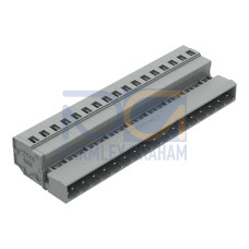 1-conductor male connector, CAGE CLAMP&reg;, 2.5 mm&sup2;, gray