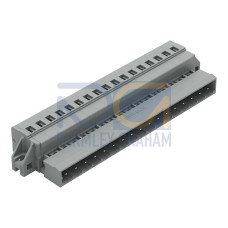 1-conductor male connector, CAGE CLAMP&reg;, 2.5 mm&sup2;, gray