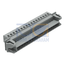 1-conductor male connector, CAGE CLAMP&reg;, 2.5 mm&sup2;, gray