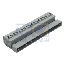 1-conductor male connector, CAGE CLAMP&reg;, 2.5 mm&sup2;, gray