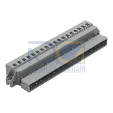 1-conductor male connector, CAGE CLAMP&reg;, 2.5 mm&sup2;, gray