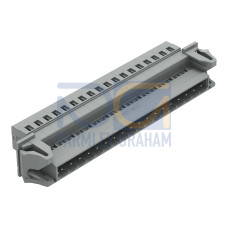 1-conductor male connector, CAGE CLAMP&reg;, 2.5 mm&sup2;, gray
