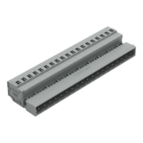 1-conductor male connector, CAGE CLAMP&reg;, 2.5 mm&sup2;, gray