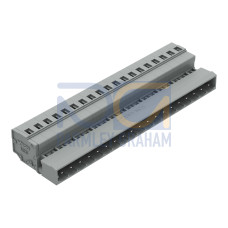 1-conductor male connector, CAGE CLAMP&reg;, 2.5 mm&sup2;, gray