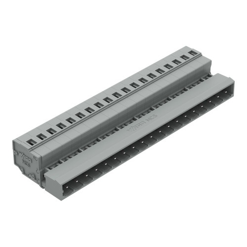 1-conductor male connector, CAGE CLAMP&reg;, 2.5 mm&sup2;, gray