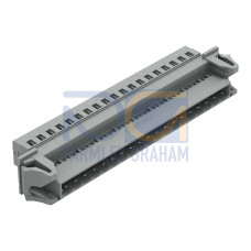 1-conductor male connector, CAGE CLAMP&reg;, 2.5 mm&sup2;, gray