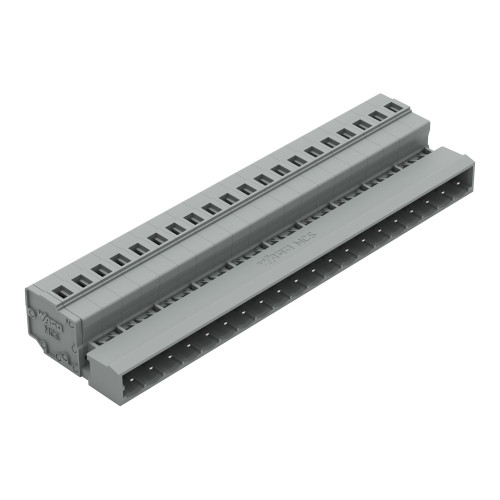 1-conductor male connector, CAGE CLAMP&reg;, 2.5 mm&sup2;, gray