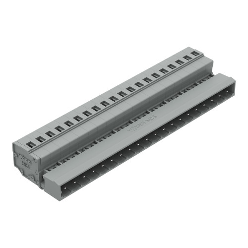 1-conductor male connector, CAGE CLAMP&reg;, 2.5 mm&sup2;, gray