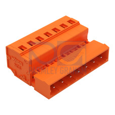1-conductor male connector, CAGE CLAMP&reg;, 2.5 mm&sup2;, orange