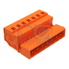 1-conductor male connector, CAGE CLAMP&reg;, 2.5 mm&sup2;, orange