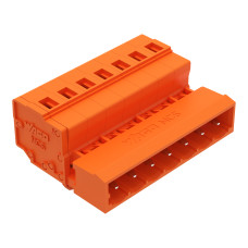 1-conductor male connector, CAGE CLAMP&reg;, 2.5 mm&sup2;, orange