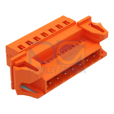 1-conductor male connector, CAGE CLAMP&reg;, 2.5 mm&sup2;, orange