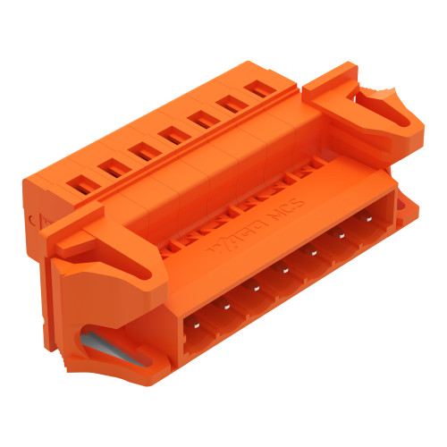 1-conductor male connector, CAGE CLAMP&reg;, 2.5 mm&sup2;, orange