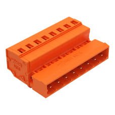 1-conductor male connector, CAGE CLAMP&reg;, 2.5 mm&sup2;, orange