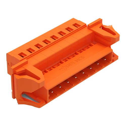 1-conductor male connector, CAGE CLAMP&reg;, 2.5 mm&sup2;, orange