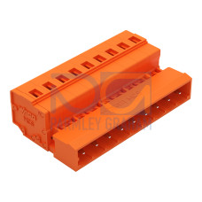 1-conductor male connector, CAGE CLAMP&reg;, 2.5 mm&sup2;, orange