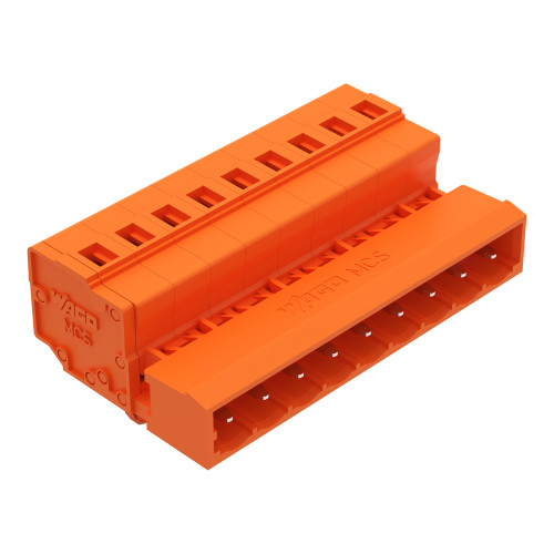 1-conductor male connector, CAGE CLAMP&reg;, 2.5 mm&sup2;, orange