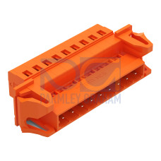 1-conductor male connector, CAGE CLAMP&reg;, 2.5 mm&sup2;, orange