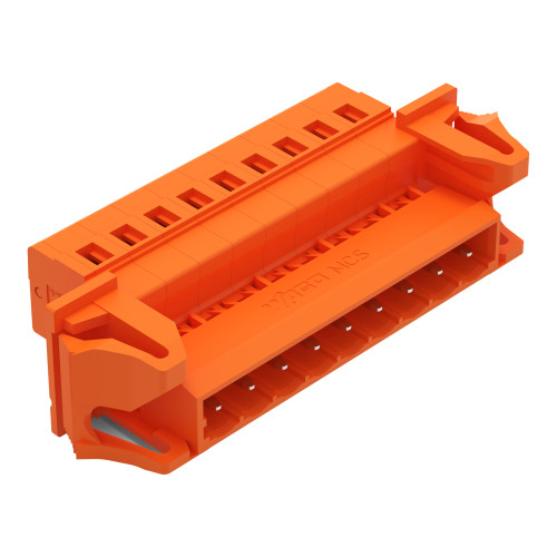 1-conductor male connector, CAGE CLAMP&reg;, 2.5 mm&sup2;, orange