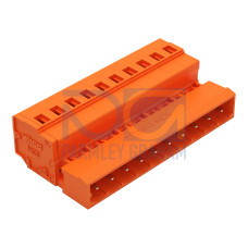 1-conductor male connector, CAGE CLAMP&reg;, 2.5 mm&sup2;, orange