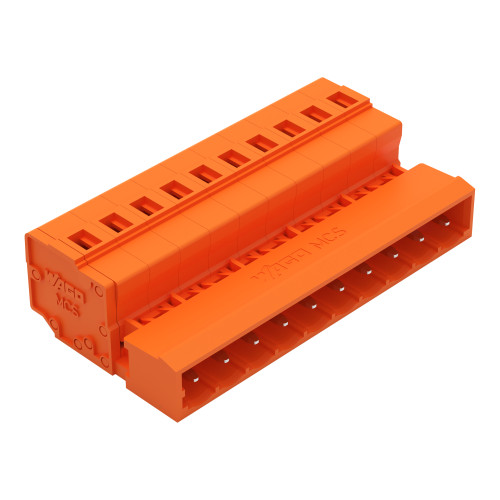 1-conductor male connector, CAGE CLAMP&reg;, 2.5 mm&sup2;, orange