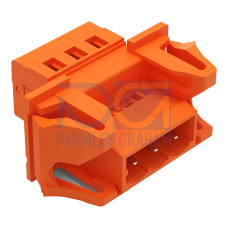 1-conductor male connector, CAGE CLAMP&reg;, 2.5 mm&sup2;, orange