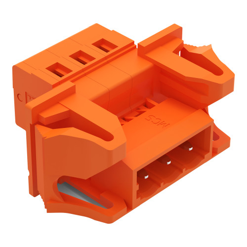 1-conductor male connector, CAGE CLAMP&reg;, 2.5 mm&sup2;, orange