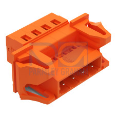 1-conductor male connector, CAGE CLAMP&reg;, 2.5 mm&sup2;, orange