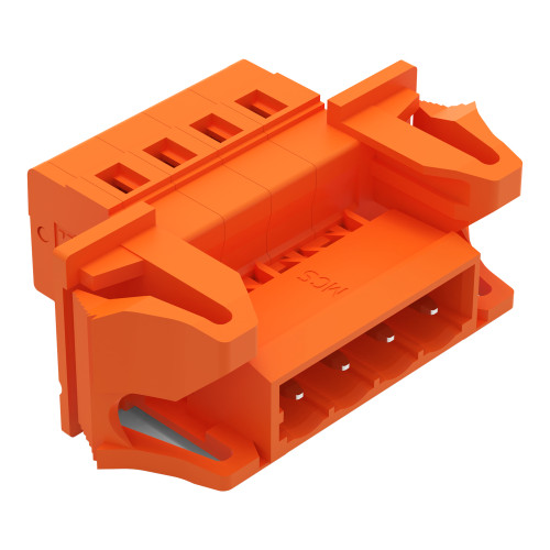 1-conductor male connector, CAGE CLAMP&reg;, 2.5 mm&sup2;, orange